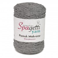 Pamuk Makrome Gri El Örgü İpliği Pamuk Makrome Gri El Örgü İpliği