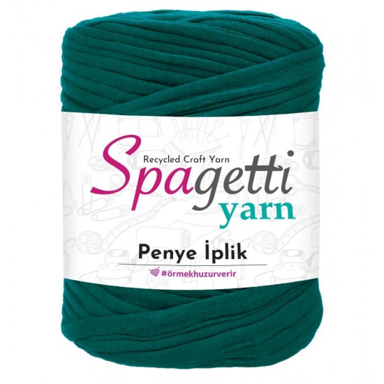 Penye İp Işıltılı Çam Yeşil El Örgü İpliği