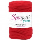 Penye İp Işıltılı Kırmızı El Örgü İpliği