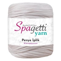 Penye İp Işıltılı Krem El Örgü İpliği Penye İp Işıltılı Krem El Örgü İpliği