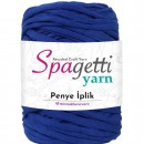 Penye İp Işıltılı Saks Mavi El Örgü İpliği