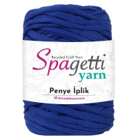 Penye İp Işıltılı Saks Mavi El Örgü İpliği