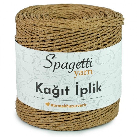 Kağıt İp Karamel El Örgü İpliği