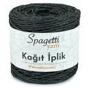 Kağıt İp Siyah El Örgü İpliği