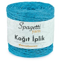 Kağıt İp Turkuaz El Örgü İpliği