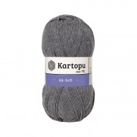 Kartopu Aksoft Melanj Gri El Örgü İpliği K1002 Kartopu Aksoft Melanj Gri El Örgü İpliği K1002