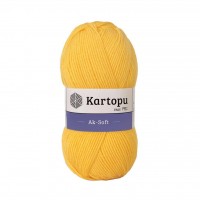 Kartopu Aksoft Sarı El Örgü İpliği K307 Kartopu Aksoft Sarı El Örgü İpliği K307