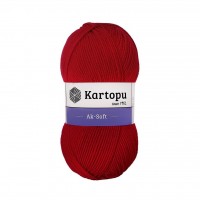 Kartopu Aksoft Koyu Kırmızı El Örgü İpliği K114 Kartopu Aksoft Koyu Kırmızı El Örgü İpliği K114