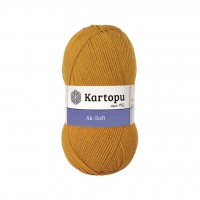 Kartopu Aksoft Hardal Sarı El Örgü İpliği K313 Kartopu Aksoft Hardal Sarı El Örgü İpliği K313