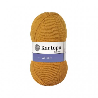 Kartopu Aksoft Hardal Sarı El Örgü İpliği K313