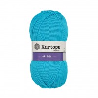 Kartopu Aksoft Açık Turkuaz El Örgü İpliği K576 Kartopu Aksoft Açık Turkuaz El Örgü İpliği K576