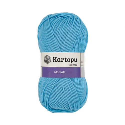 Kartopu Aksoft Deniz Mavi El Örgü İpliği K566