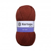 Kartopu Aksoft Koyu Kiremit El Örgü İpliği K832 Kartopu Aksoft Koyu Kiremit El Örgü İpliği K832