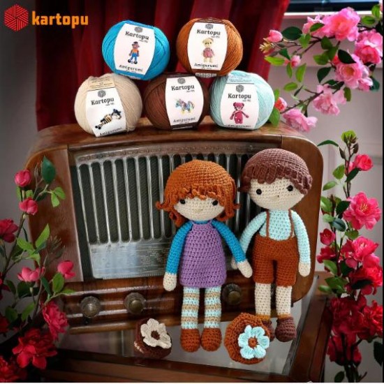 Kartopu Amigurumi Fuşya El Örgü İpliği K730