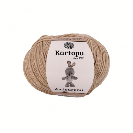 Kartopu Amigurumi Bej El Örgü İpliği K837