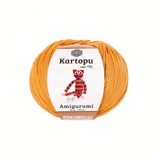 Kartopu Amigurumi Hardal Sarı El Örgü İpliği K355