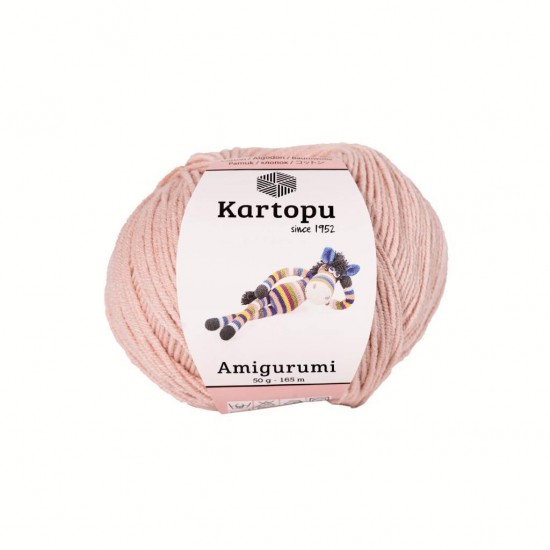 Kartopu Amigurumi Pudra Pembe El Örgü İpliği K234