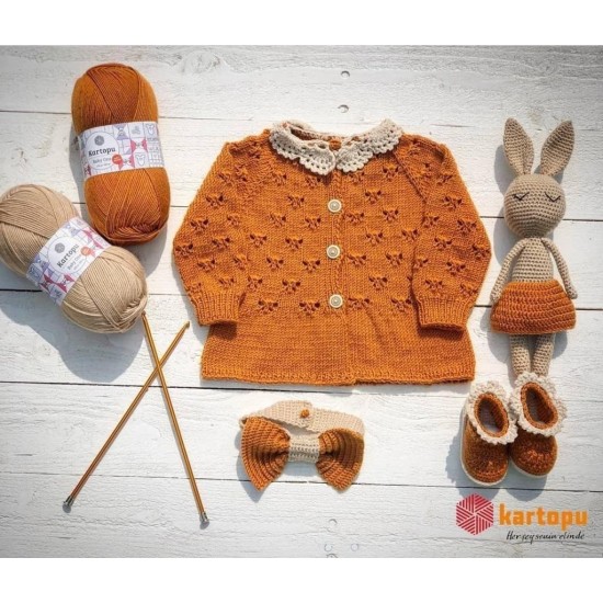 Kartopu Baby One Açık Pembe El Örgü İpliği K782