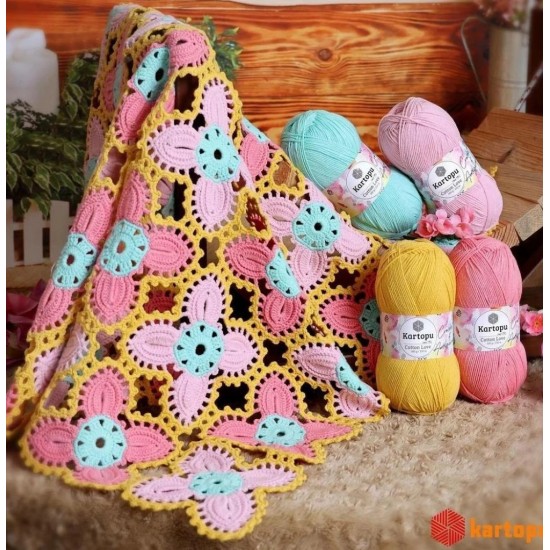 Kartopu Cotton Love Mint Yeşil El Örgü İpliği K507