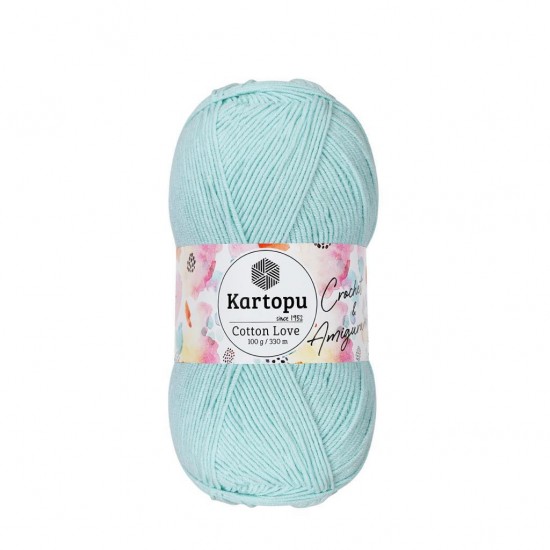 Kartopu Cotton Love Açık Mint El Örgü İpliği K547