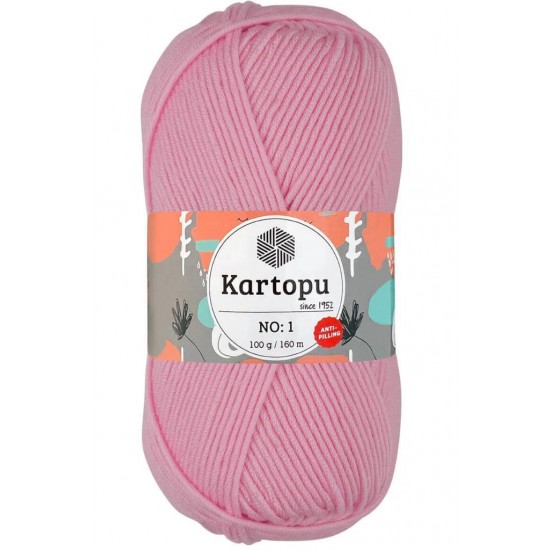 Kartopu No: 1 Bebe Pembe El Örgü İpliği K782