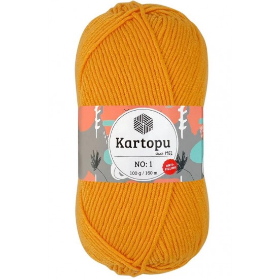 Kartopu No: 1 Hardal Sarı El Örgü İpliği K1854