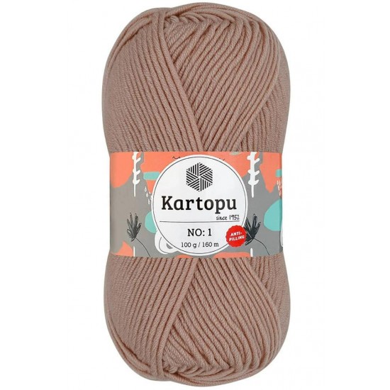 Kartopu No: 1 Pudra Pembe El Örgü İpliği K1873