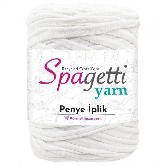 Penye İp Soft Beyaz El Örgü İpliği
