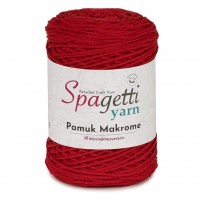 Pamuk Makrome Kırmızı El Örgü İpliği Pamuk Makrome Kırmızı El Örgü İpliği