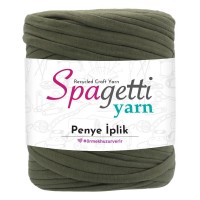Penye İp Koyu Zeytin Yeşil El Örgü İpliği
