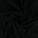 Likralı İki İplik Penye Kumaş - Düz - Siyah 94x190cm