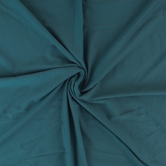 Likralı Pamuklu Süprem Kumaş - Düz - Kot Mavi 120X168cm