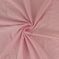 Likralı Pamuklu Süprem Kumaş - Düz - Bebe Pembe Likralı Pamuklu Süprem Kumaş - Düz - Bebe Pembe