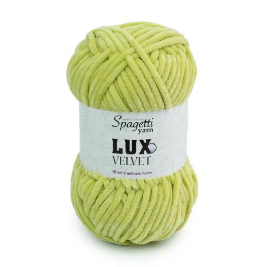 Lux Velvet Fıstık Yeşil Kadife El Örgü İpliği