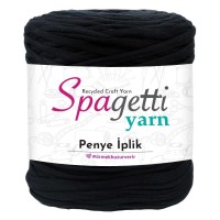 Penye İp Mat Siyah El Örgü İpliği Penye İp Mat Siyah El Örgü İpliği