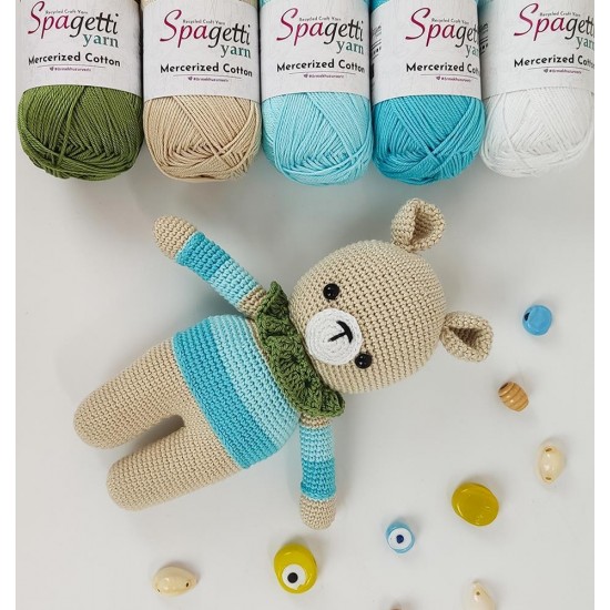 Mercerized Cotton Füme El Örgü İpliği