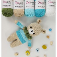 Mercerized Cotton Gök Mavi El Örgü İpliği