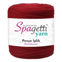 Penye İp Yanık Kırmızı El Örgü İpliği