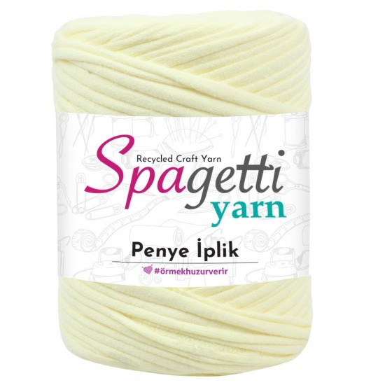 Penye İp Pastel Sarı El Örgü İpliği