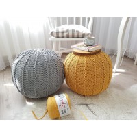 Penye İp Pastel Sarı El Örgü İpliği