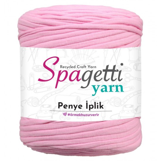 Penye İp Pembe El Örgü İpliği
