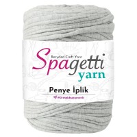 Penye İp Açık Melanj Gri El Örgü İpliği