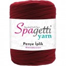 Penye İp Örgülü Kırmızı El Örgü İpliği