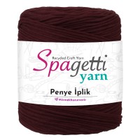 Penye İp Delikli Bordo El Örgü İpliği