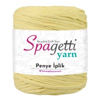 Penye İp Delikli Sarı El Örgü İpliği