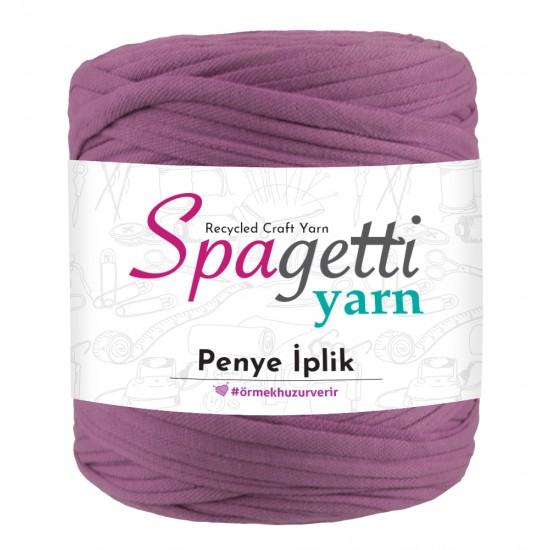 Penye İp Dokulu Soft Lila El Örgü İpliği