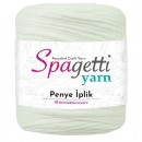 Penye İp Delikli Beyaz El Örgü İpliği