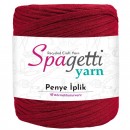 Penye İp Dokulu Canlı Kırmızı El Örgü İpliği