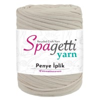 Penye İp Dokulu Soft Bej El Örgü İpliği