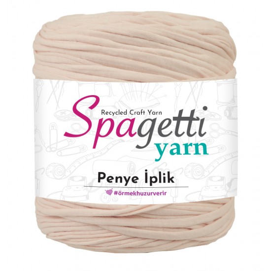 Penye İp Delikli Pudra Pembe El Örgü İpliği